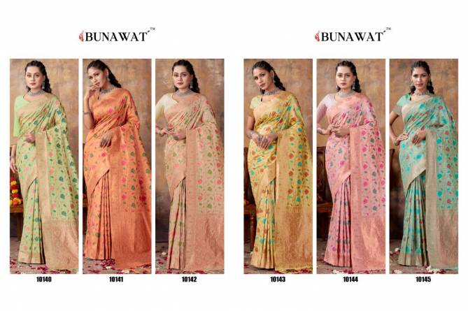 Amanat By Bunawat 10140 To 10145 Designer Sarees Catalog

